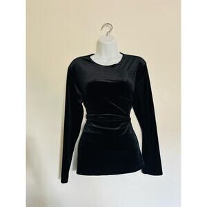 Impressions vintage velvet long sleeve top